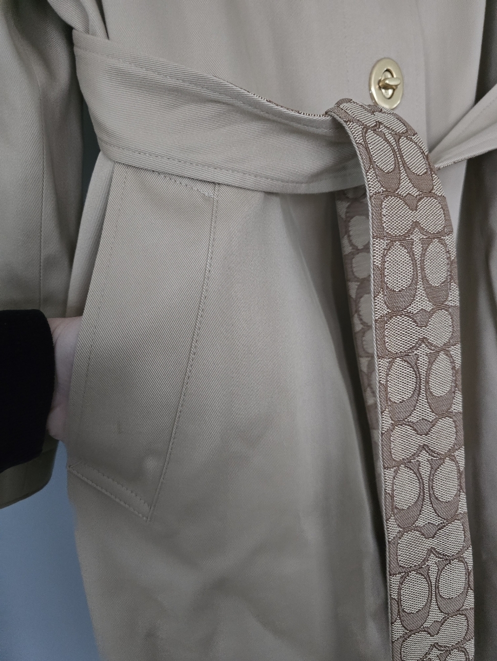 NEW Coach Women's Signature Turnlock Trench Coat - Picture 10 of 15